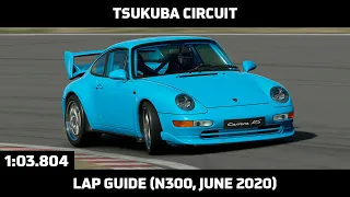 Gran Turismo Sport - Daily Race Lap Guide - Tsukuba Circuit - Porsche Carrera RS CS 993 (N300)