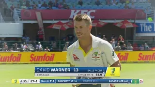 David Warner Gets Out on Same bowl  Twice in the Same Match..😱