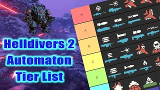 The *ULTIMATE* Helldivers 2 Automaton Stratagem Tier List