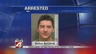 Police arrest WF man for DUI after property crash