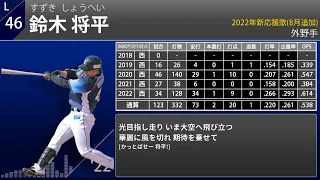 2022年 埼玉西武ライオンズ 選手別応援歌メドレー(8月1日現在)