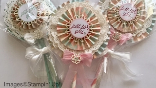 Lollipop cards with Stampin' Up! falling in love