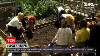 Новини України: в столичному "Охматдиті" його маленькі пацієнти висадили город "школи супергероїв"