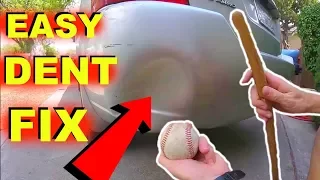 How To Pop Out & Remove Dent in your Bumper Cover -Jonny DIY