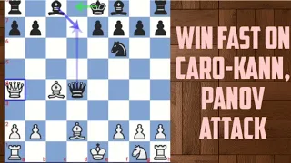 Chess Traps: Caro-Kann, Panov Attack Variation | Tricks to WIN FAST | SKYEchess