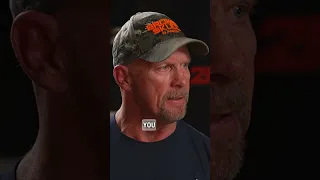 Steve Austin compares his Austin 3:16 shirt with the nWo’s