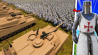 MILLIONS of Crusader Knights VS Modern US ARMY!? - UEBS 2: Ultimate Epic Battle Simulator