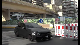 Insanely LOUD Mercedes C63s AMG of GMK - Start and acceleration