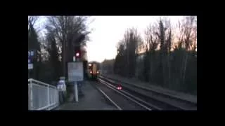 Southern 377 116/118 departs Leatherhead