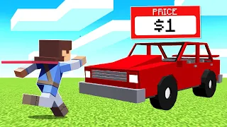 Minecraft But EVERYTHING Costs $1!