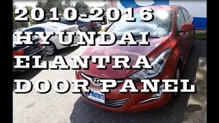 How to remove Hyundai Elantra FRONT door panel 2010-2016