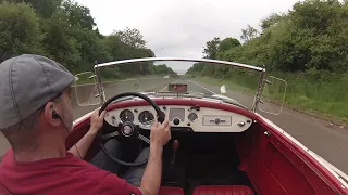 The joy of a 5 speed conversion in a 1958 MGA
