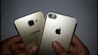 Samsung Galaxy A7 2016 vs Apple IPhone 7 Plus Speed Test Comparison | Real Test - In 2019