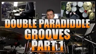 Drum Lessons - Double Paradiddle Grooves - Part 1