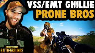 The VSS/EMT Ghillie Prone Star Bros ft. HollywoodBob - chocoTaco PUBG Taego Duos Gameplay