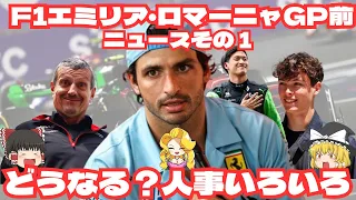 F1エミリア・ロマーニャGP前ニュースその1 どうなる？人事いろいろ？【F1ニュース】