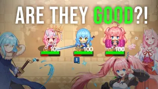 RIMURU, SHUNA, AND MILIM REVIEW! | Guardian Tales X That Time I Got Reincarnated as a Slime Collab