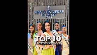 TOP 10 Miss Universe Philippines 2024 Press Presentation Look