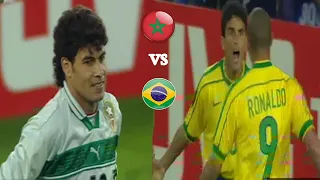 أداء المنتخب المغربي في مباراة المغرب والبرازيل 3-0 - كأس العالم 1998