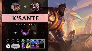 K'Sante Top vs Quinn - KR Master Patch 14.9