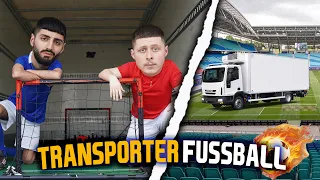 FUßBALL im Fahrenden TRANSPORTER | Spiel 2 | Jordan VS Semih