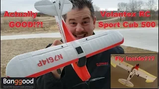 Volantex RC - Sport Cub 500 - Unbox, Setup, Indoor & Outdoor Flights