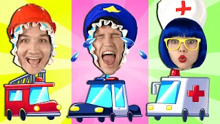 Baby Police Officer Don't Cry Song | Nursery Rhymes & Kids Songs | Dominoki