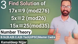 3. Linear Congruence and Solution|| incongruent solutions ||  Number theory || #Bscmaths