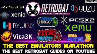 Retrobat ☆ The Best Emulators Full Guides Marathon with Time Stamps #retrobat #frontend #emulator