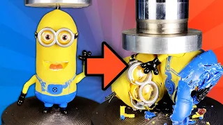 Minion DESTROYED by 100 TON hydraulic press!