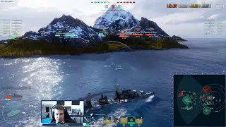 Alone VS Half the enemy team - World of Warships