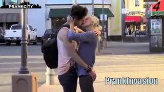 Kissing prank complication  _  Gone Wild