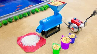 diy tractor making flour mill machine miniature science project |diy tractor| @SunFarming