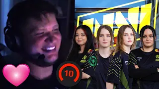 "INVITE THEM TO NAVI" 🤣 - s1mple Plays Level 10 FACEIT w/ NiP Impact (Female Roster) | S1MPLE S1MP!?