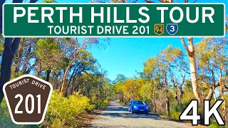 Sunday Drive in the Perth Hills 🇦🇺 [4K] - Tourist Drive 201 - Relaxing Driving Tour