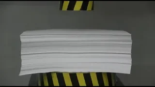 100 тонный пресс против 1000 листов бумаги