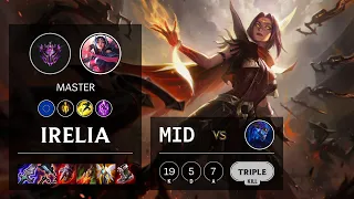 Irelia Mid vs Aurelion Sol - EUW Master Patch 11.23