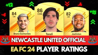 EA FC 24 | OFFICIAL NEWCASTLE UNITED PLAYER RATINGS (FIFA 24)! 💀😲 ft. Tonali, Guimarães, Joelinton…