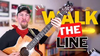 Bassläufe Country-Style auf Akustikgitarre spielen | Walk The Line in verschiedenen  Tonarten lernen