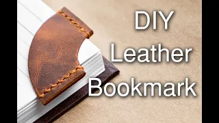 Handmade Leather bookmark, Leathercraft masterclass