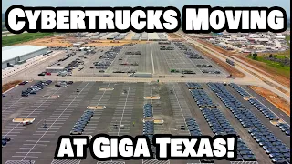 CYBERTRUCKS MOVING AT GIGA TEXAS! -Tesla Gigafactory Austin 4K  Day 4/29/24 -Tesla Terafactory Texas