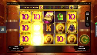 Шокирующий выигрыш в казино онлайн от 40 рублей до 76000 за 5 минут! слот Book of Tombs.