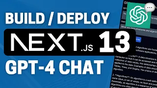 Build and Deploy a GPT-4 Chatbot in Next.js 13 With Streaming (Vercel AI SDK)