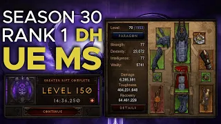 Diablo 3 - Season 30 GR150 UE Multishot Rank 1