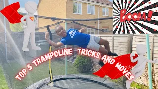 5 EASY Trampoline Tricks and Moves You Can Do! | Great for Beginners!