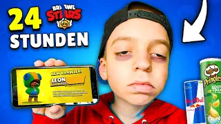 Mein kleiner Bruder MAX spielt HEIMLICH 24 STUNDEN BRAWL STARS... 😲