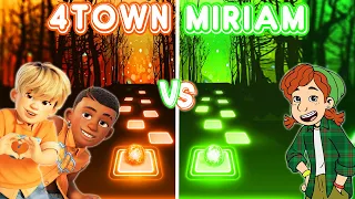 Turning Red 4 Town Vs Miriam || Nobody Like U - Tiles Hop EDM Rush!
