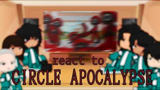 Squid Game Characters react to CIRCLE APOCALYPSE || Squid Game || Gacha Club