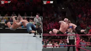 WWE 2K18 vs WWE 2K17: Gameplay Graphics Comparison! (PS4 1080p 60fps)