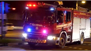 [Singapore] Nobody Gives Way! Fire Truck Can't Leave Station | SCDF Responding Siren & Horn